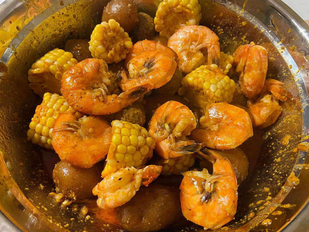 Seafood boil - 美式煮海鲜-Cajun style