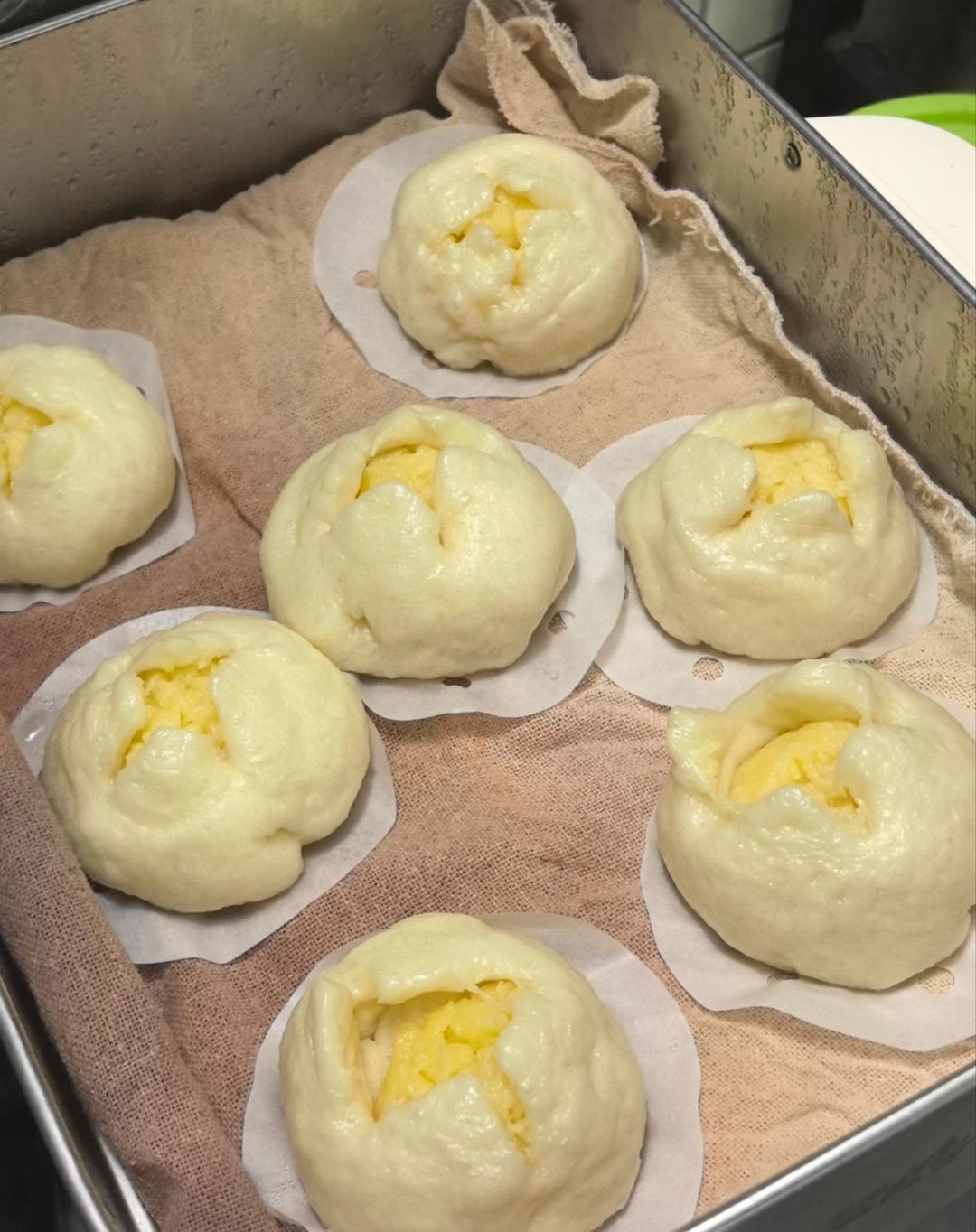 奶黄馅儿和奶黄包