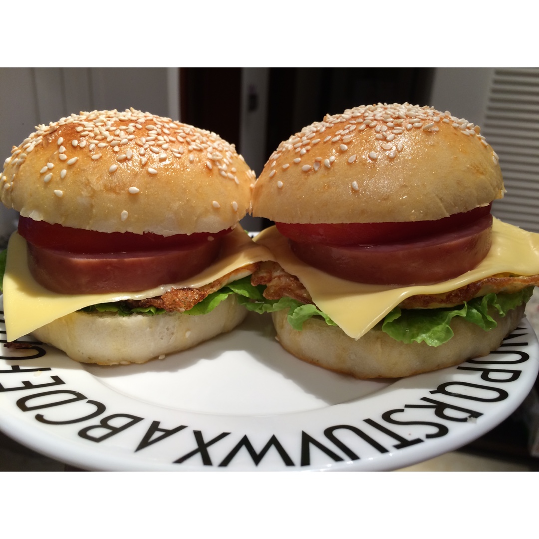自制营养肉饼汉堡包