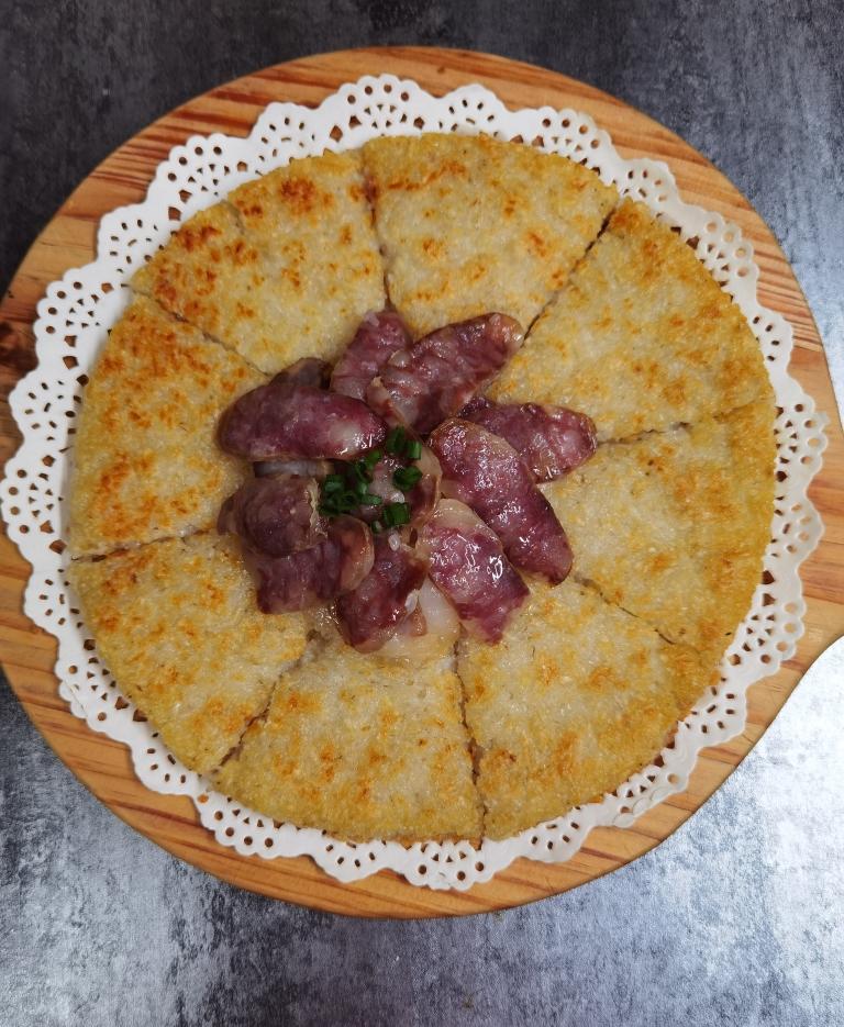 年夜饭～腊味糍粑的做法