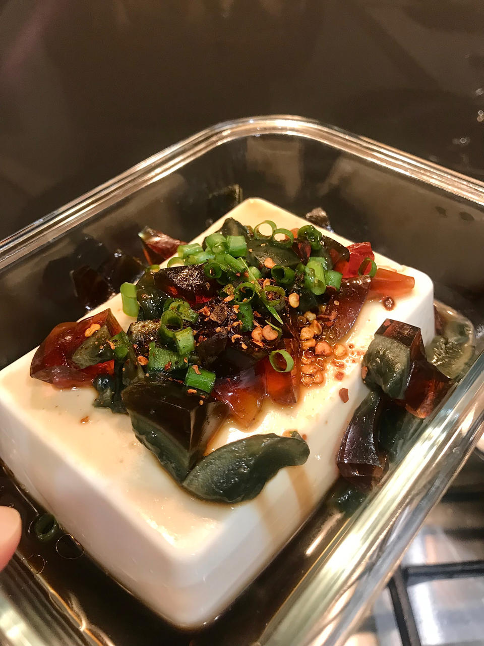 凉拌皮蛋豆腐
