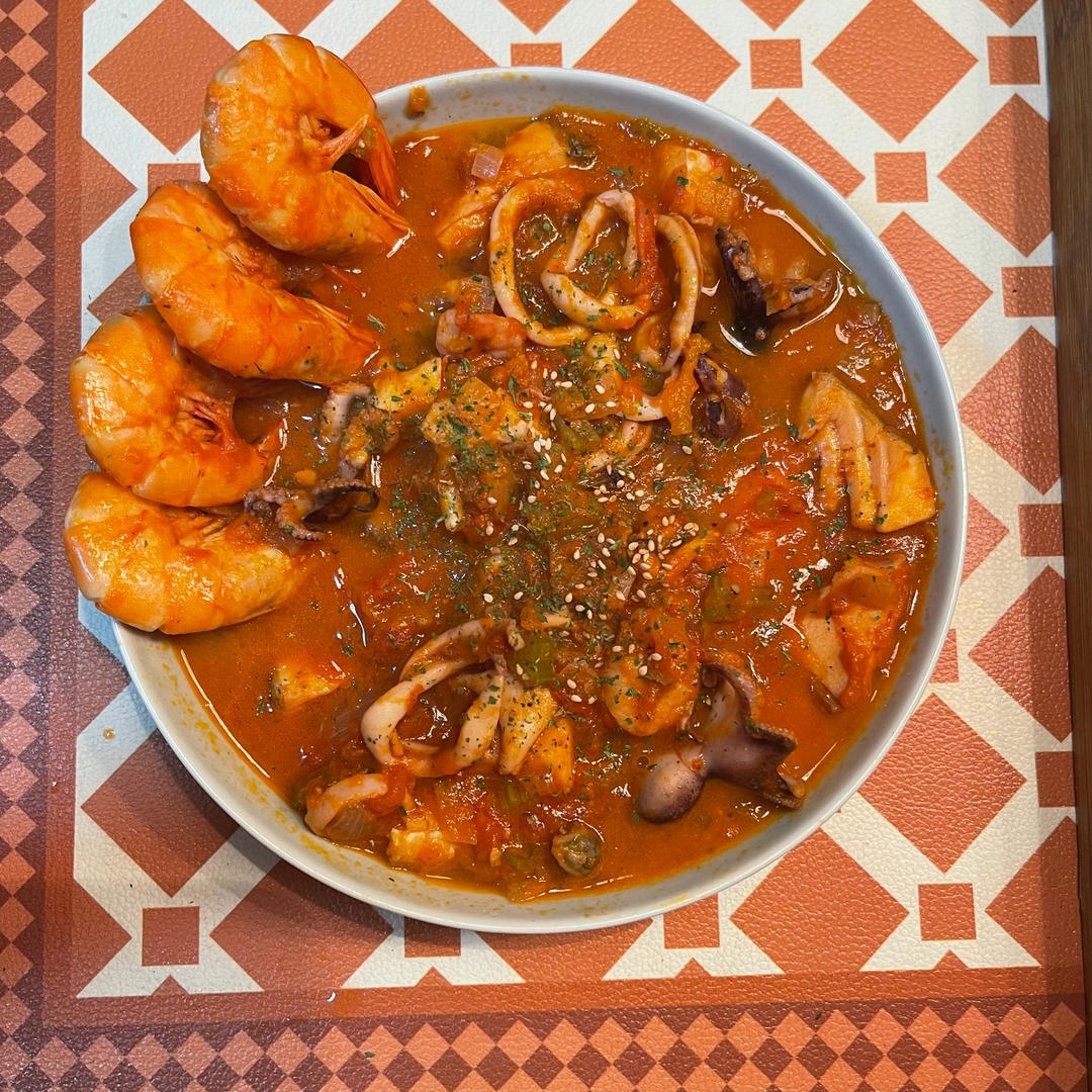 媲美西餐厅的意式海鲜浓汤