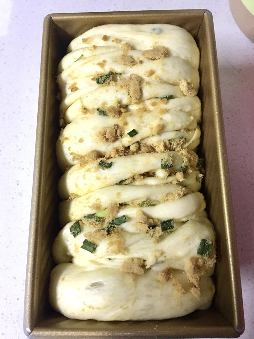肉松香葱吐司（四种整形手法）
