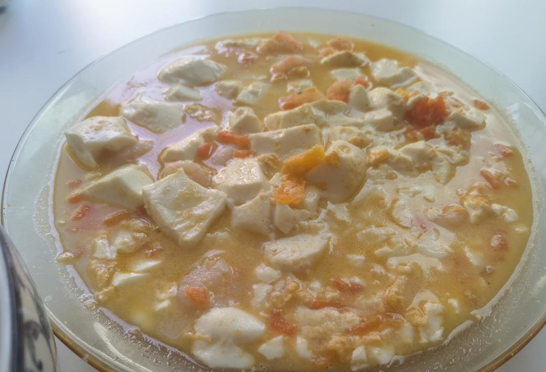 老丁的私房菜-蟹黄豆腐