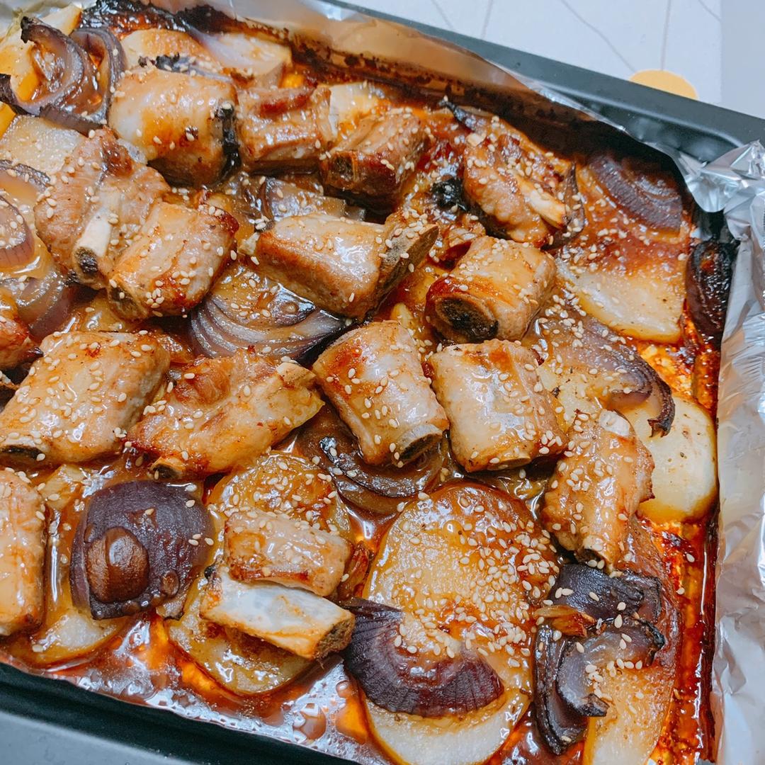 蒜香烤排骨（烤箱版）