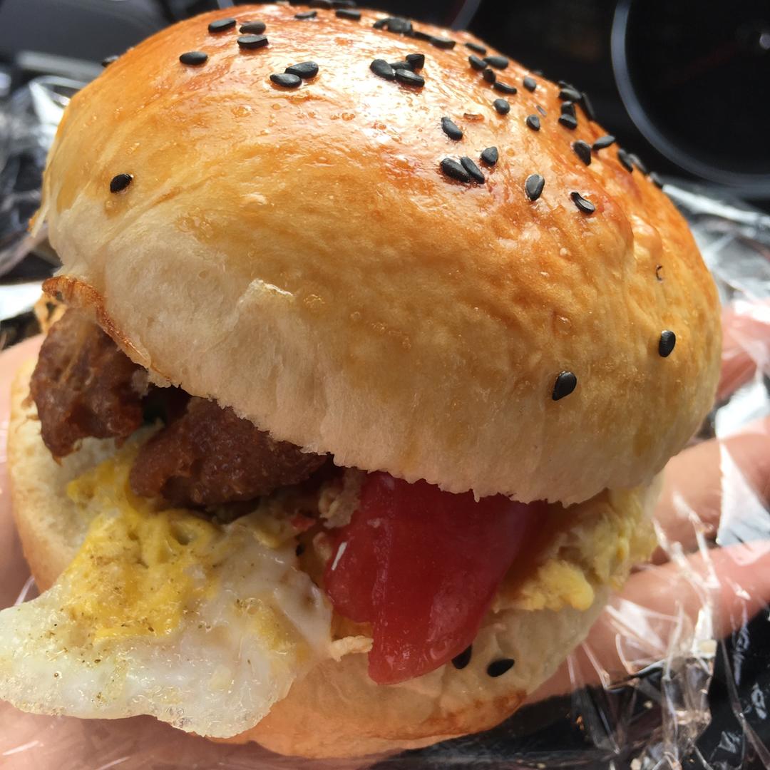 超松软汉堡面包胚（汤种法）