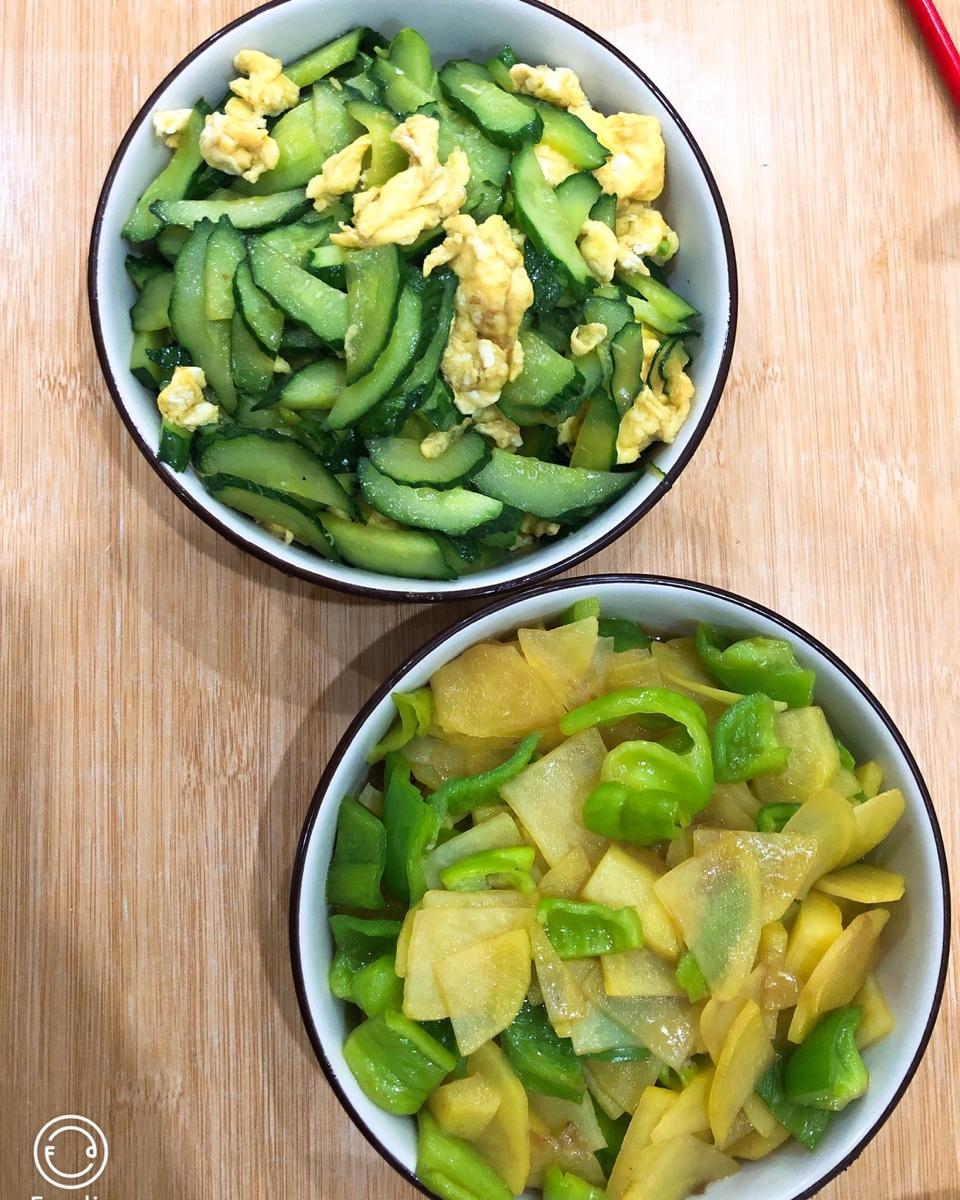 黄瓜炒鸡蛋