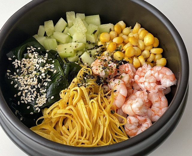 节后刮脂✨日式虾仁杂蔬拌饭的做法