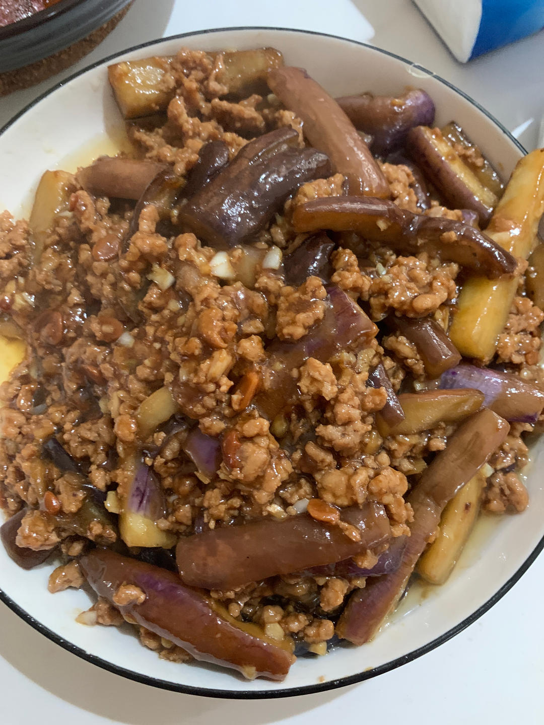 超级下饭酱香味肉末茄子
