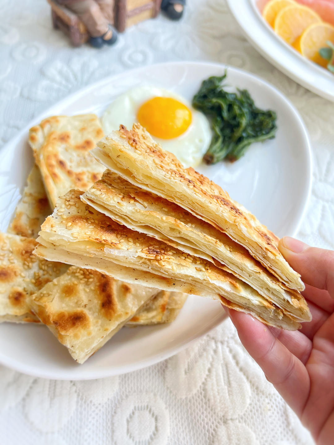 香酥油饼、千层饼
