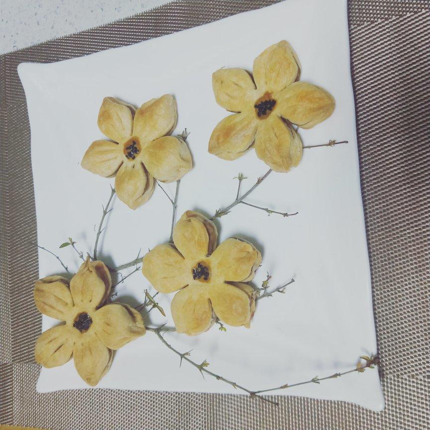 🌸花都开好了--步骤超详尽的桃花酥(无色素!火龙果版)