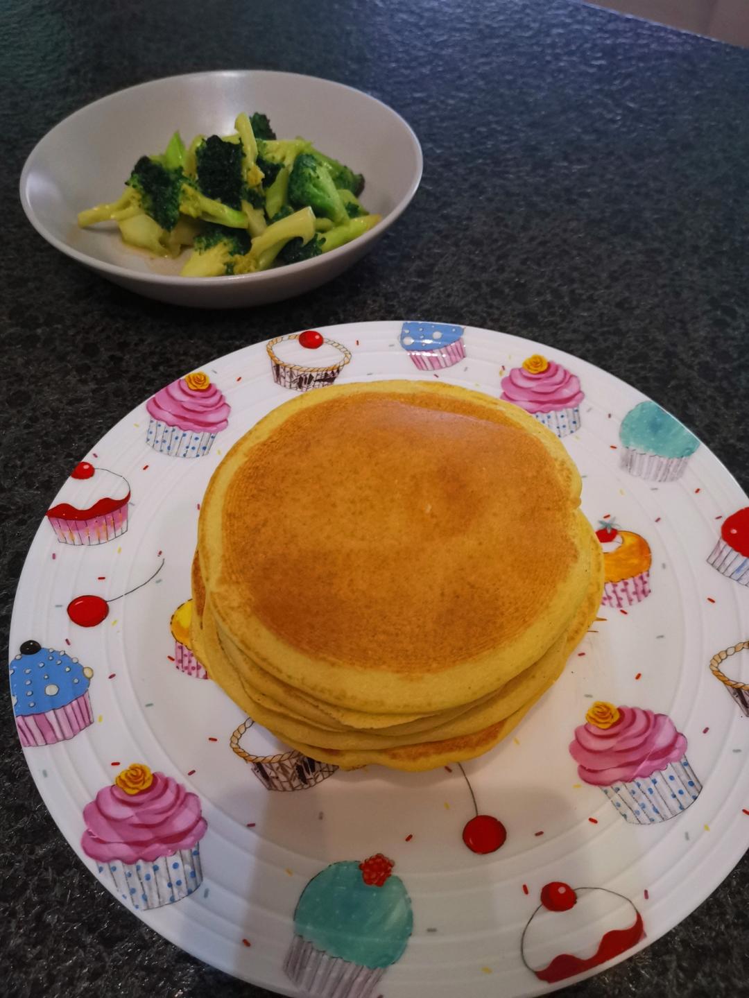 玉米面松饼，早起5分钟搞定，又软又健康