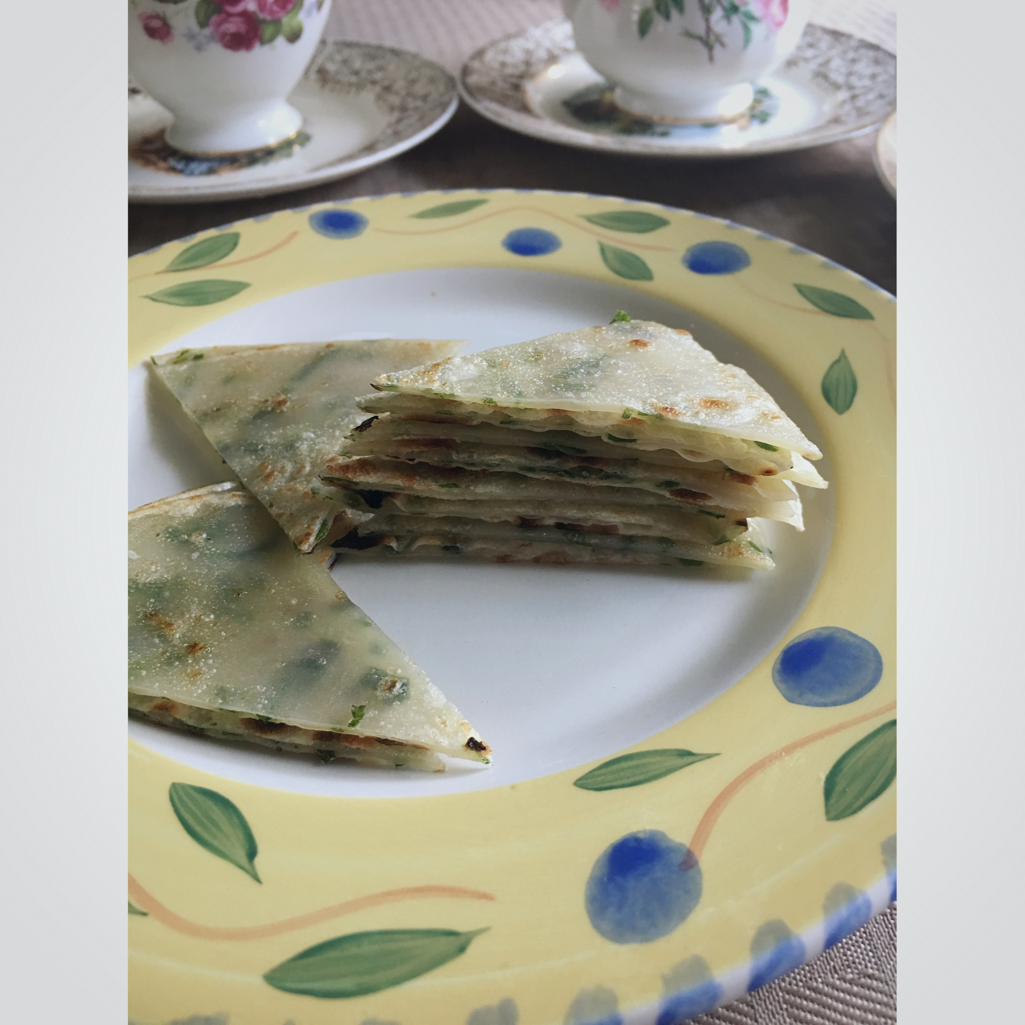 水饺皮｛葱油饼｝