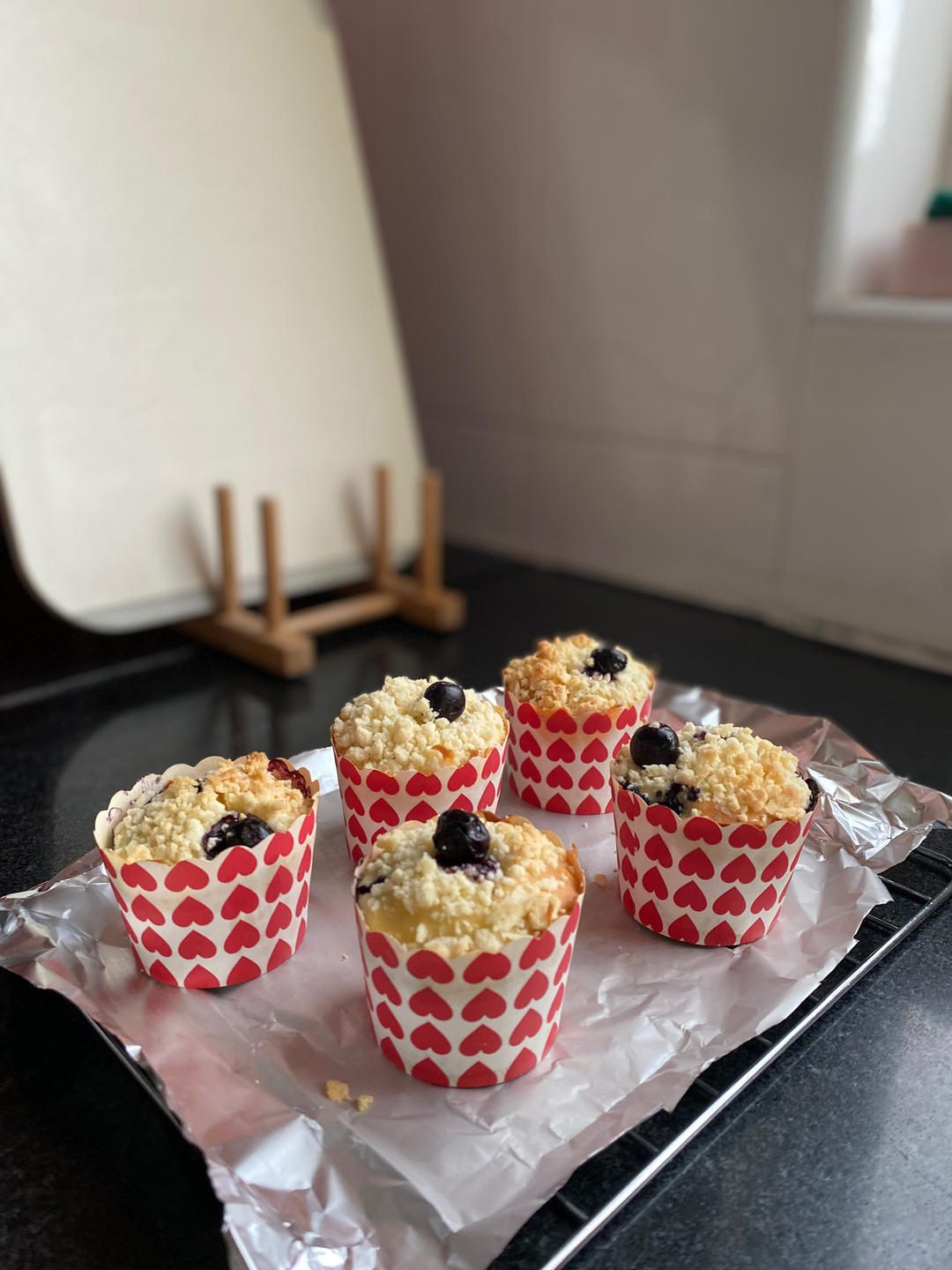 蓝莓酸奶酥粒麦芬