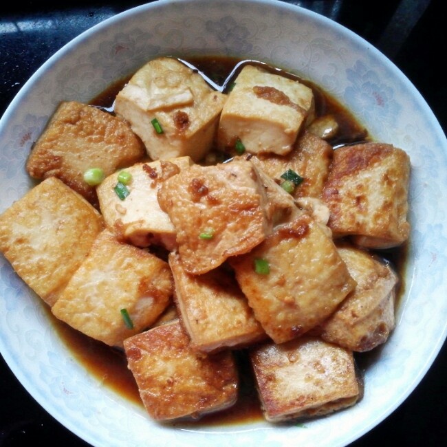 五香煎豆腐