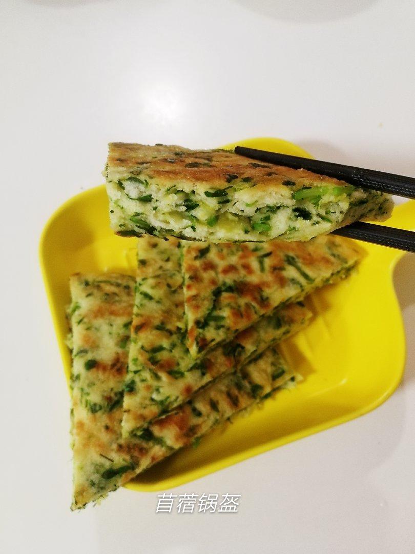 陕西美食之苜蓿锅盔