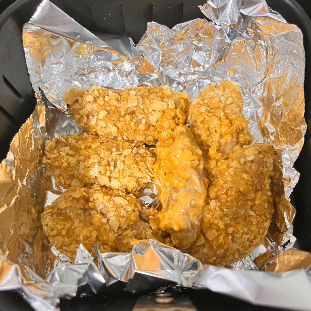 【薯片鸡翅】空气炸锅版