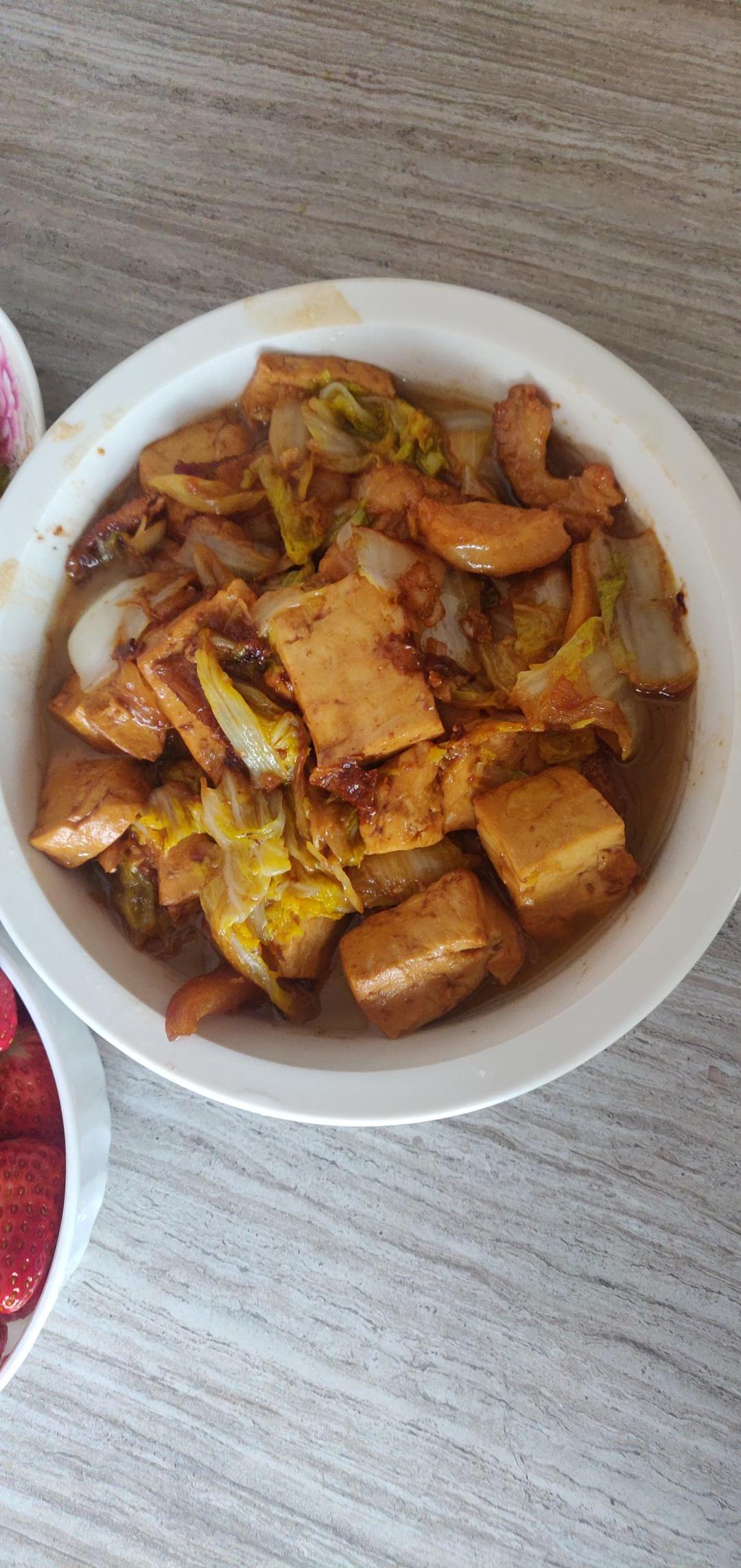 冬季最爱的家常菜！大白菜炖大豆腐或干豆腐