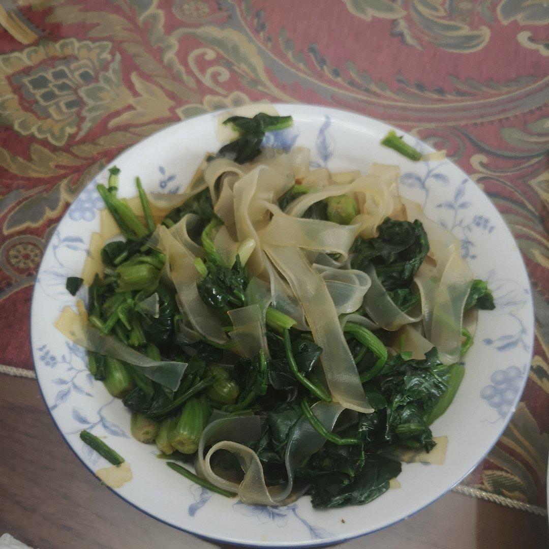 菠菜拌粉丝