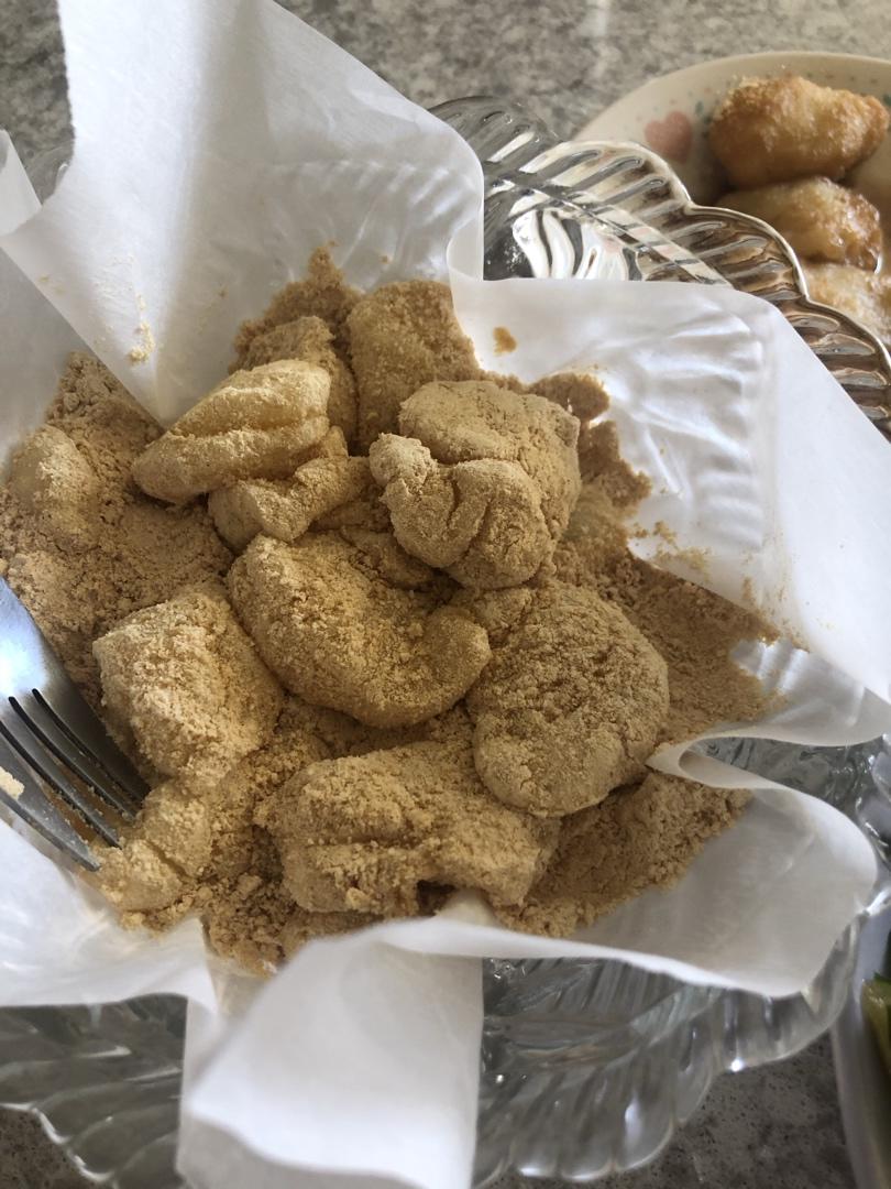 超简单糯米小糍粑团子