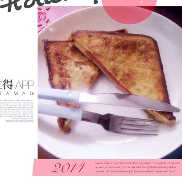 花生酱香蕉飞碟三明治