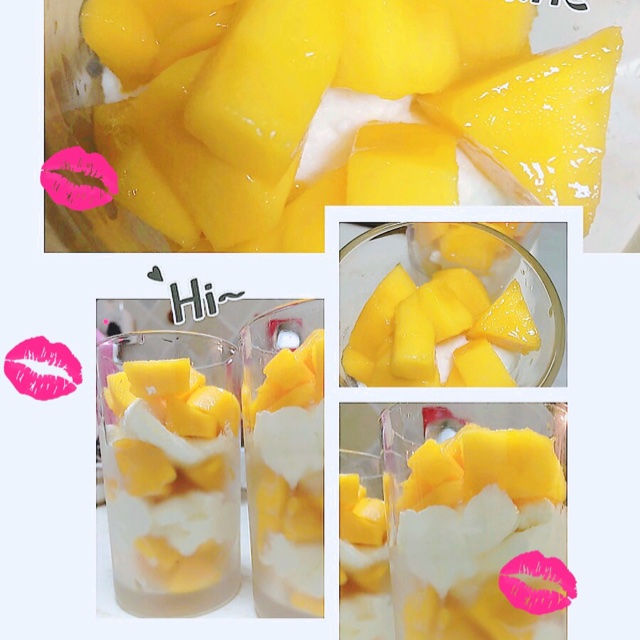 芒果奶油杯
