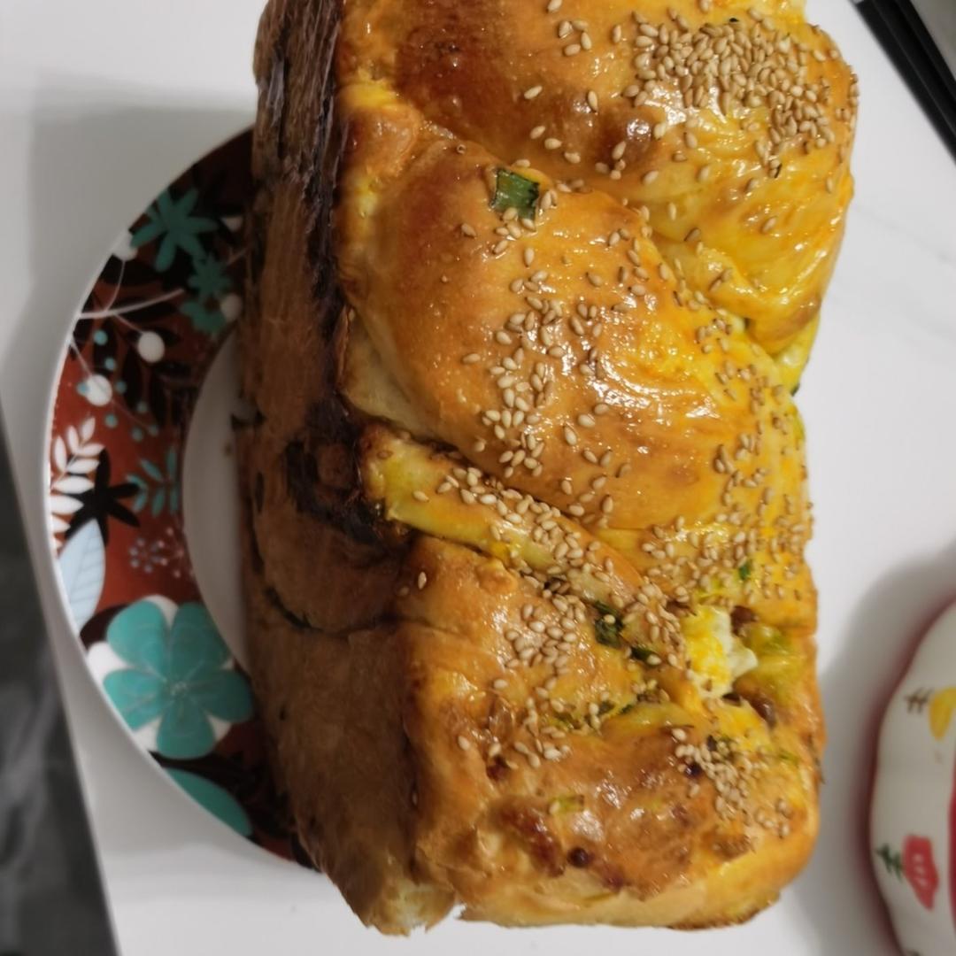香葱肉松手撕吐司