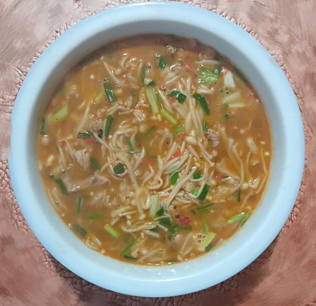 【金针菇瘦肉汤图片】手机用户2235_3ubr_下厨房