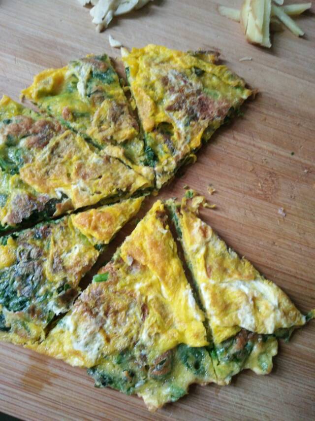 菠菜鸡蛋饼