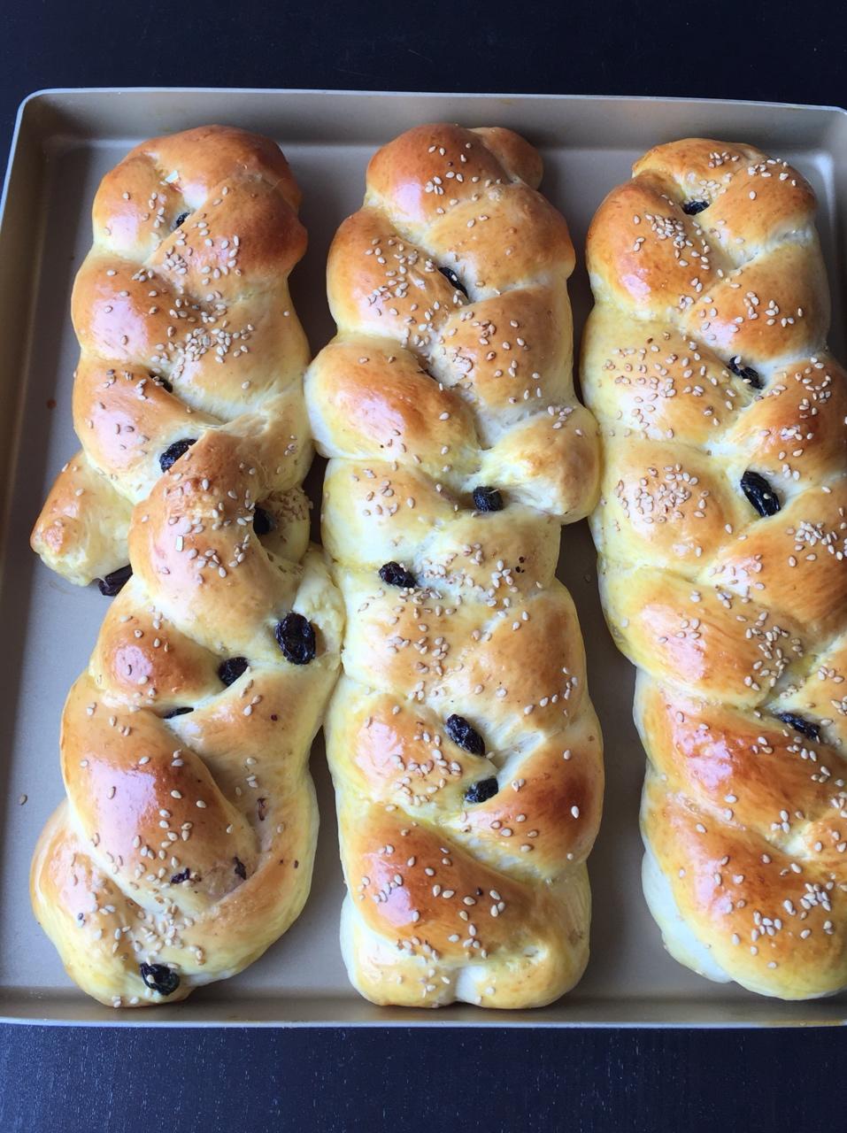 酸奶辫子面包（一次发酵）