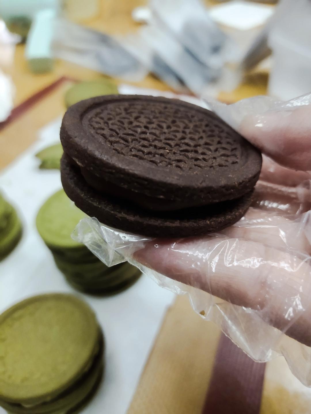 【原创】3种口味空气巧克力夹心饼干