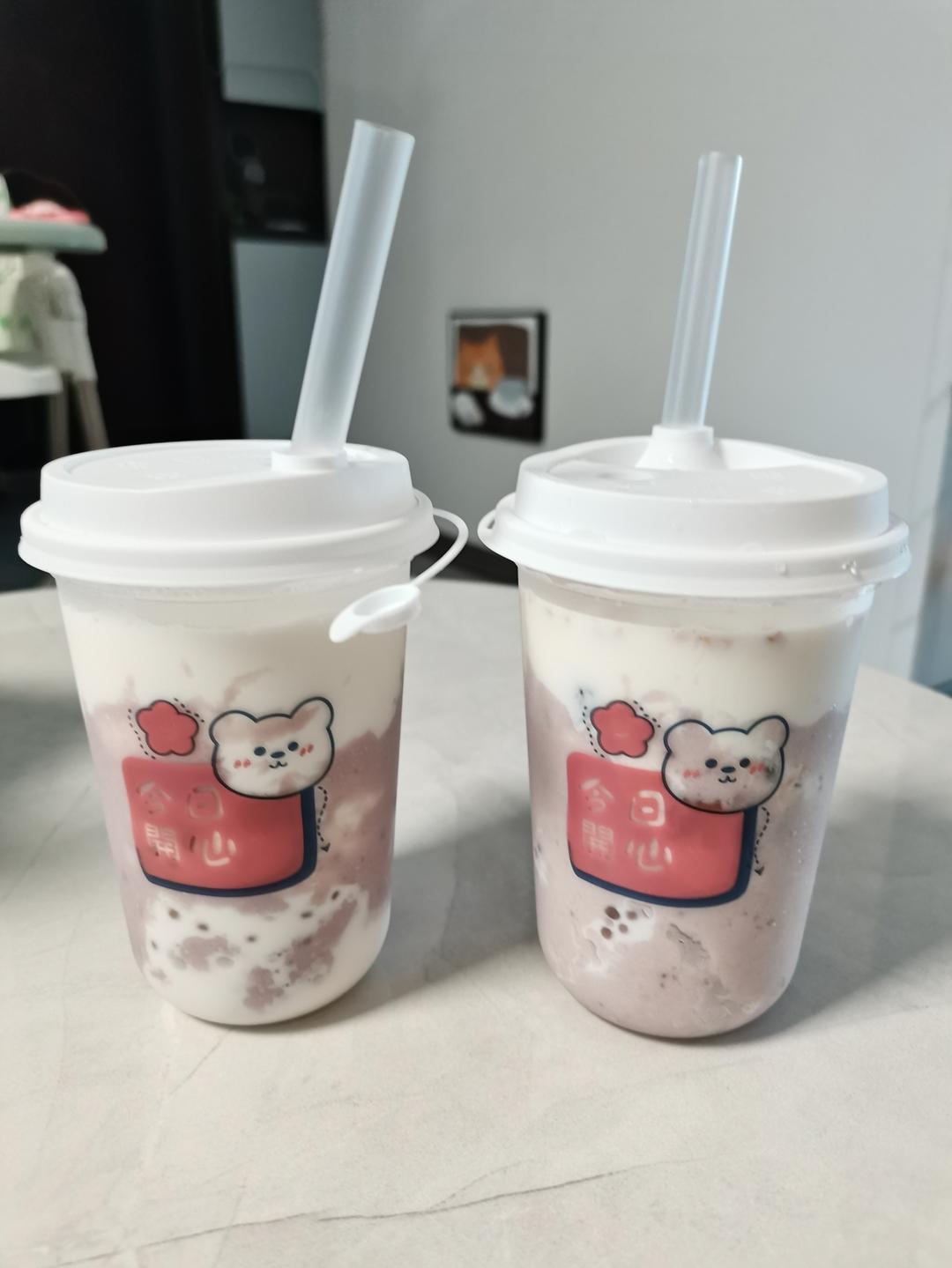 厚芋泥啵啵奶茶