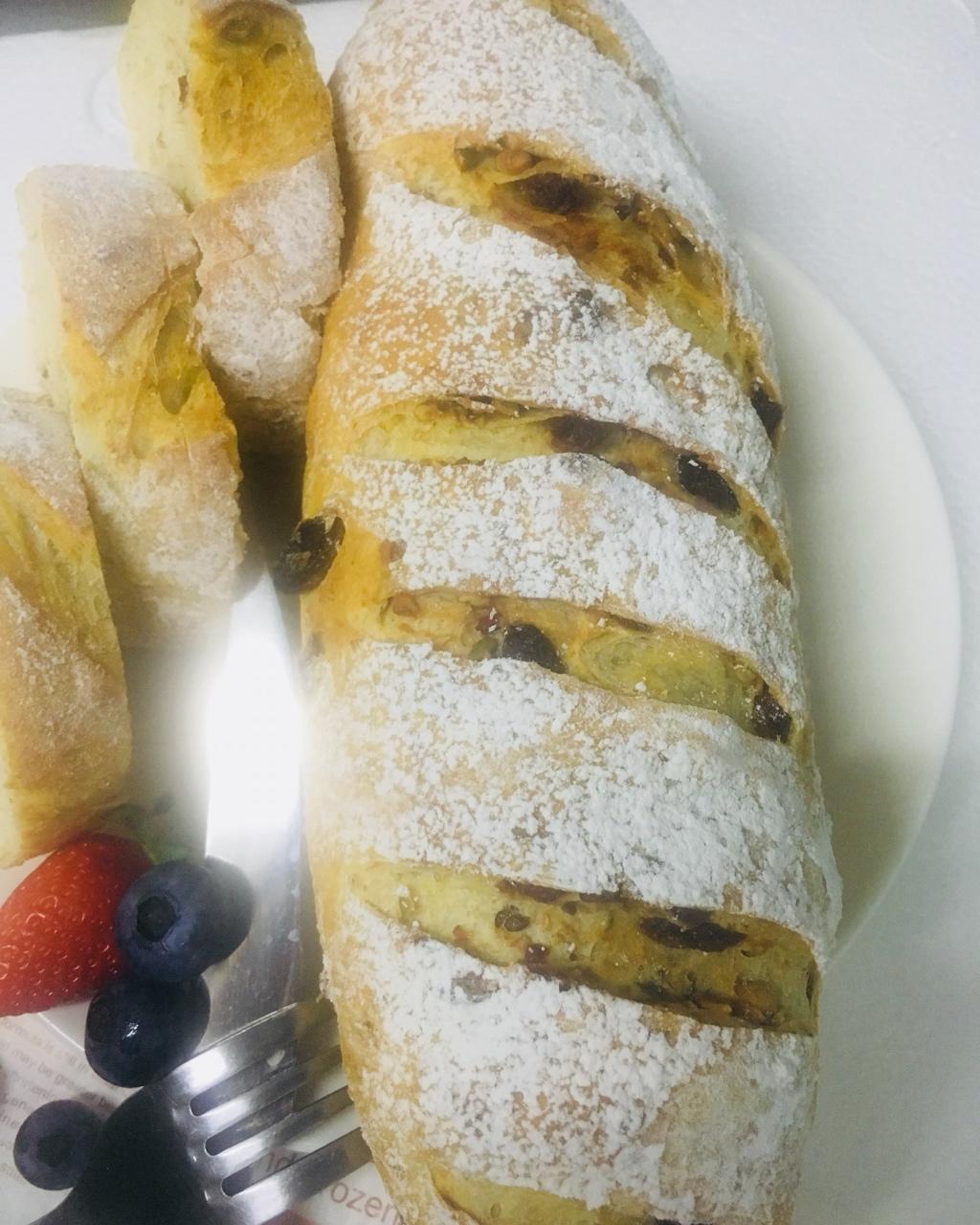 无糖无油黑麦核桃软欧