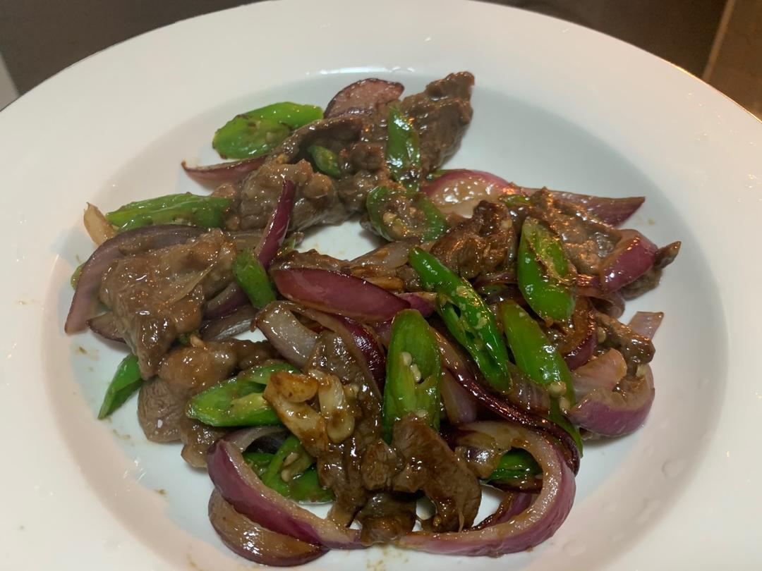 青椒炒牛肉
