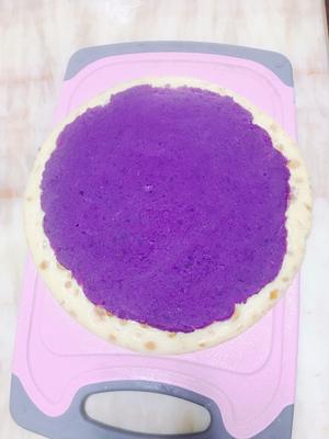 奶香紫薯蛋卷的做法 步骤7