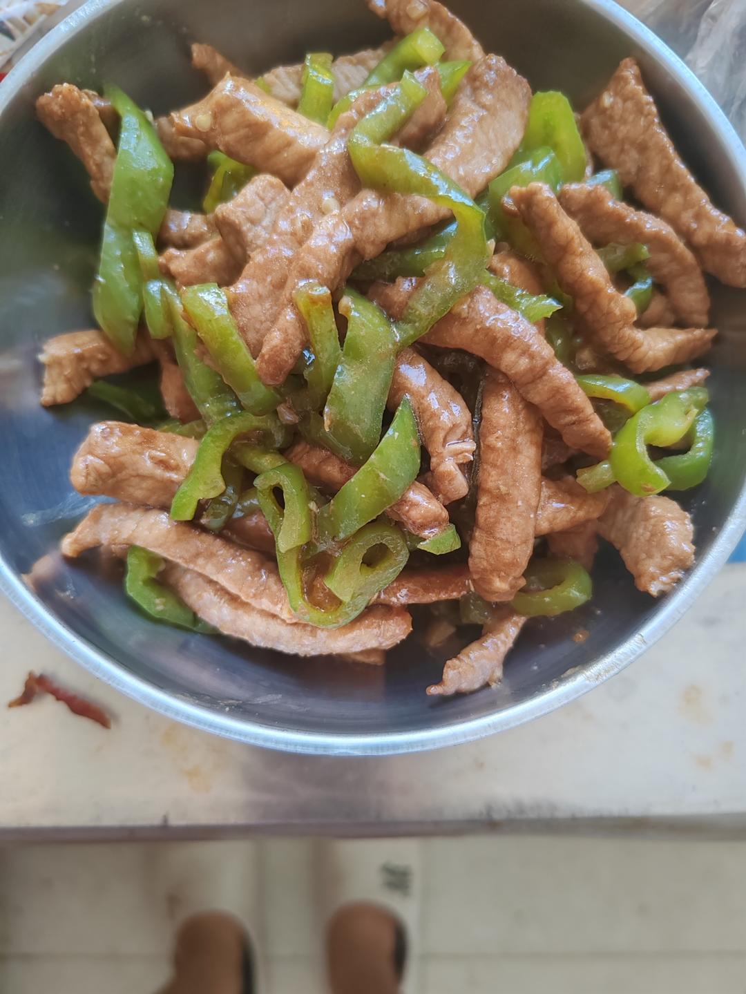 ㊙️超级下饭的青椒炒肉丝❗️吃三碗饭都不够