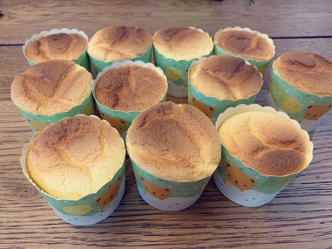 纸杯蛋糕 8寸戚风蛋糕的量