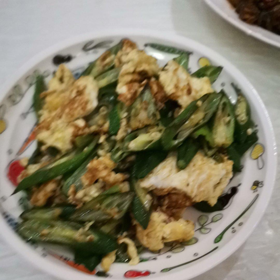秋葵炒鸡蛋