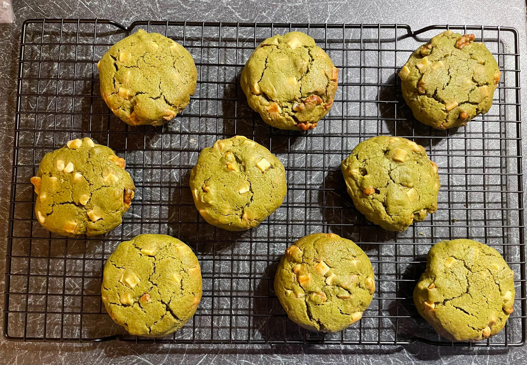 Matcha, White Chocolate and Walnut cookies的做法