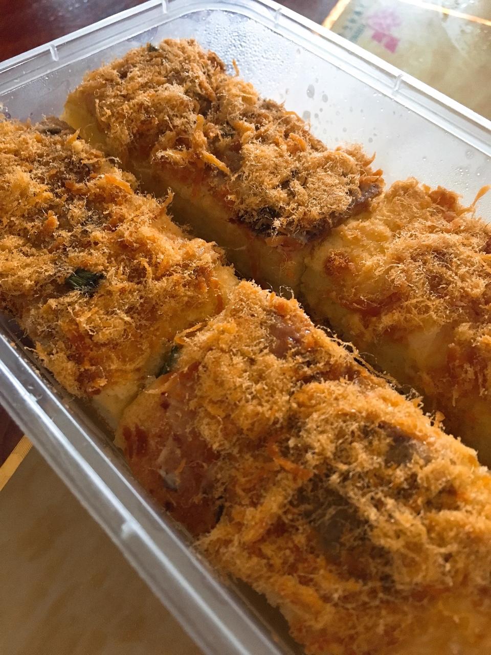 香葱肉松蛋糕卷