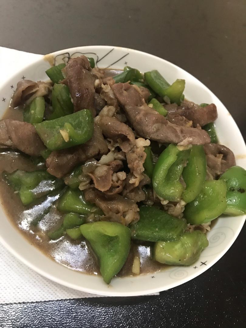 青椒炒肉片