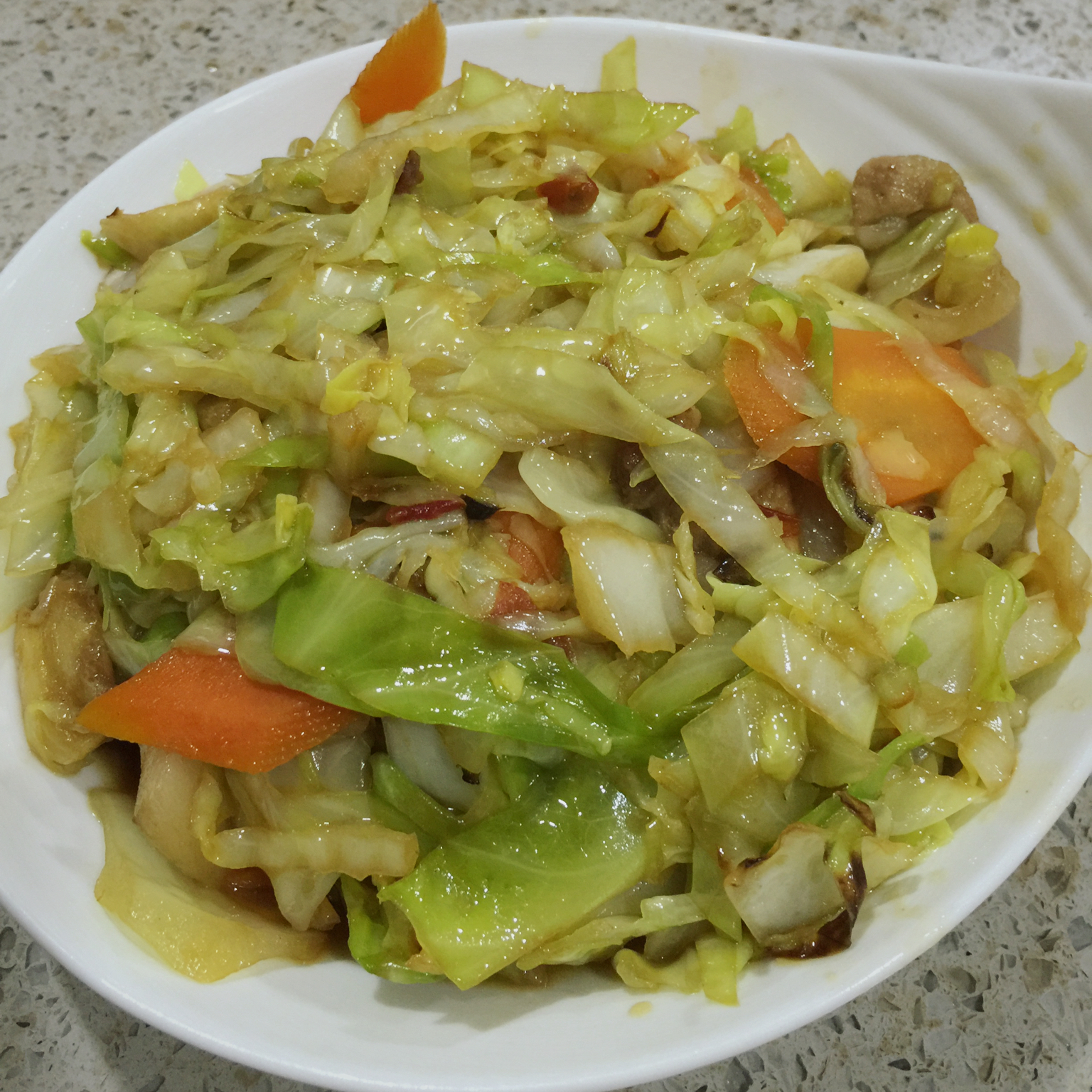 littletomato做的蚝油手撕包菜