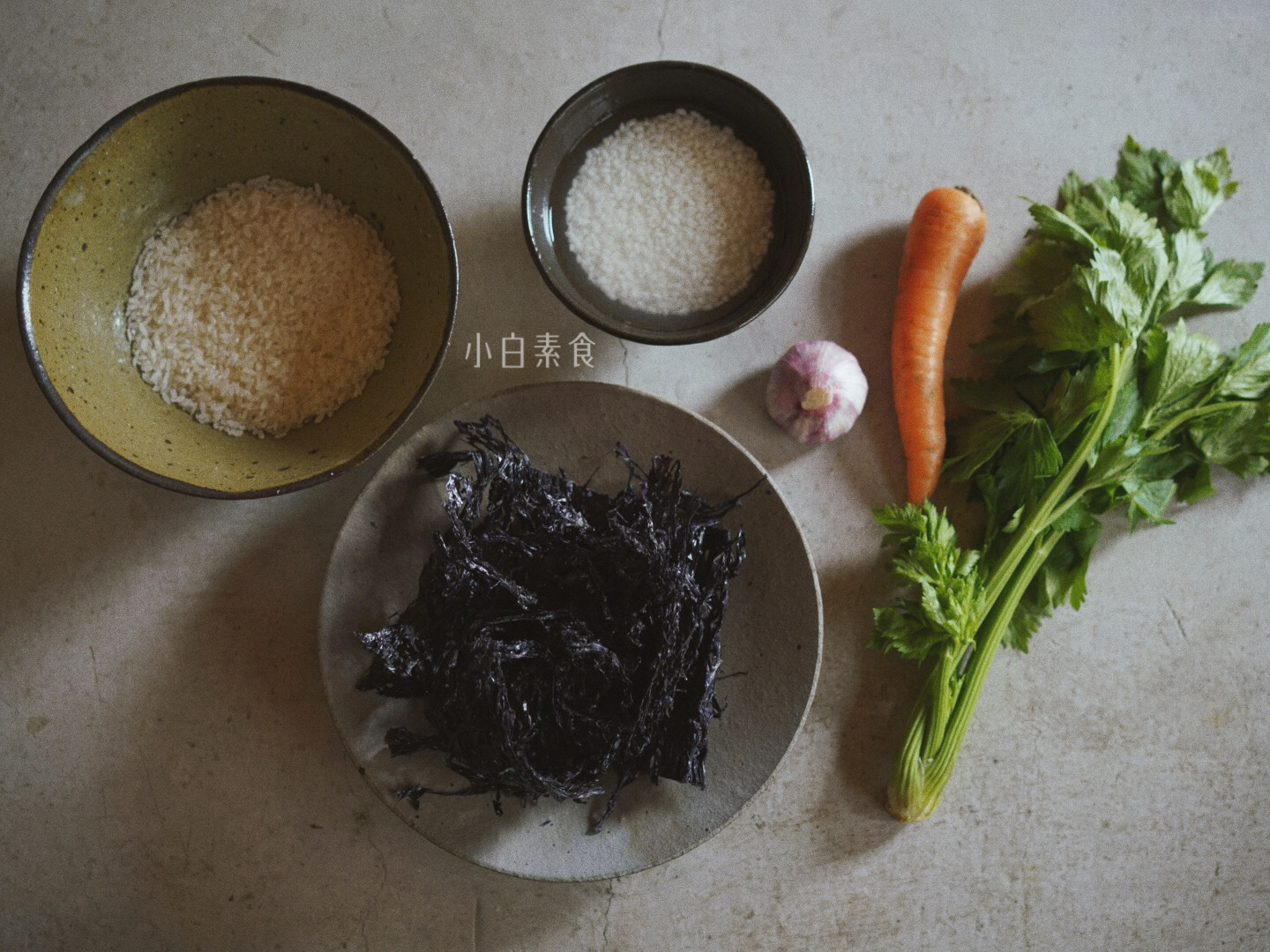 紫菜糯米炒饭的做法 步骤1