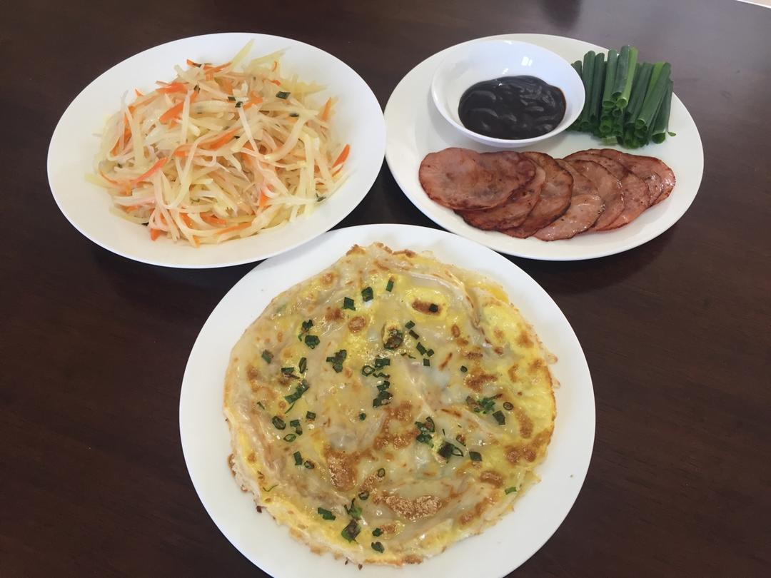 土豆丝卷饼