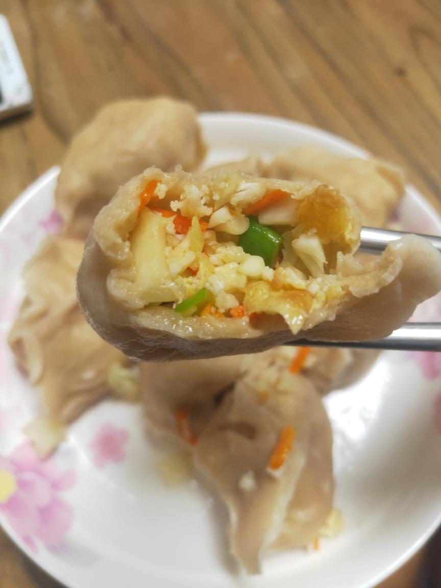 菜花素饺子的做法