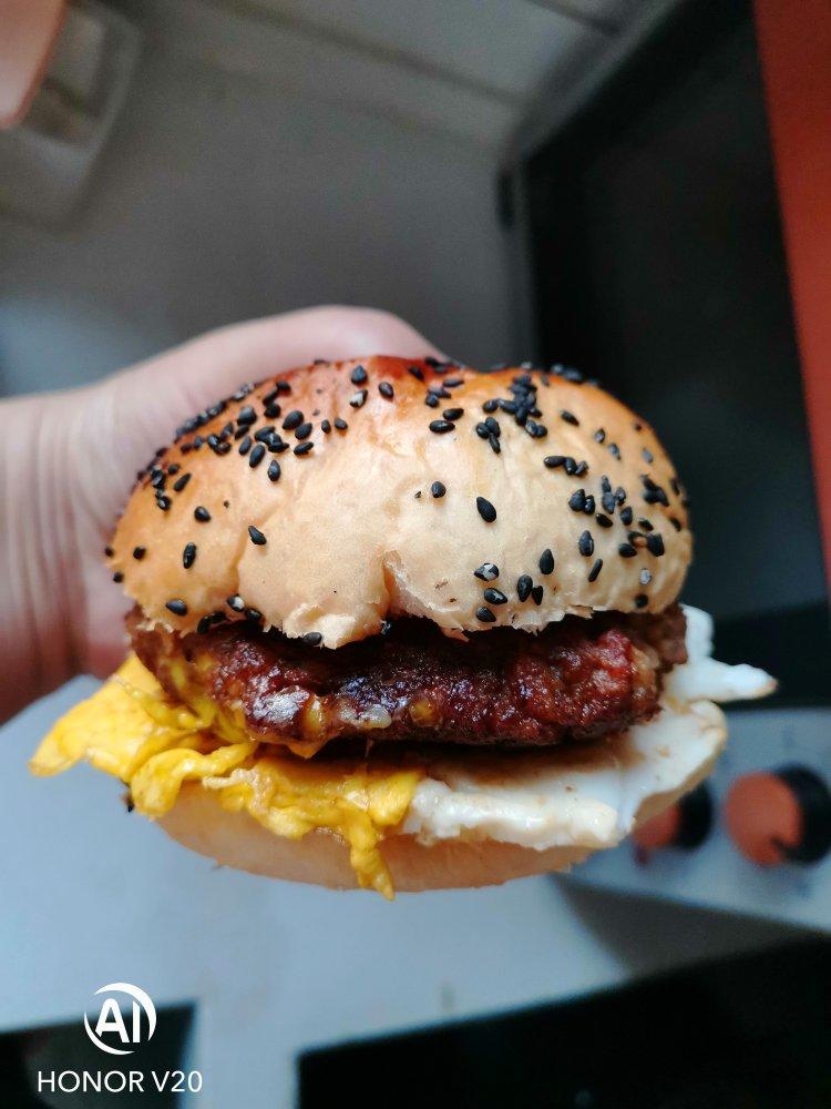 肯德基早餐汉堡轻松在家做 ---『玉米鸡肉汉堡包』