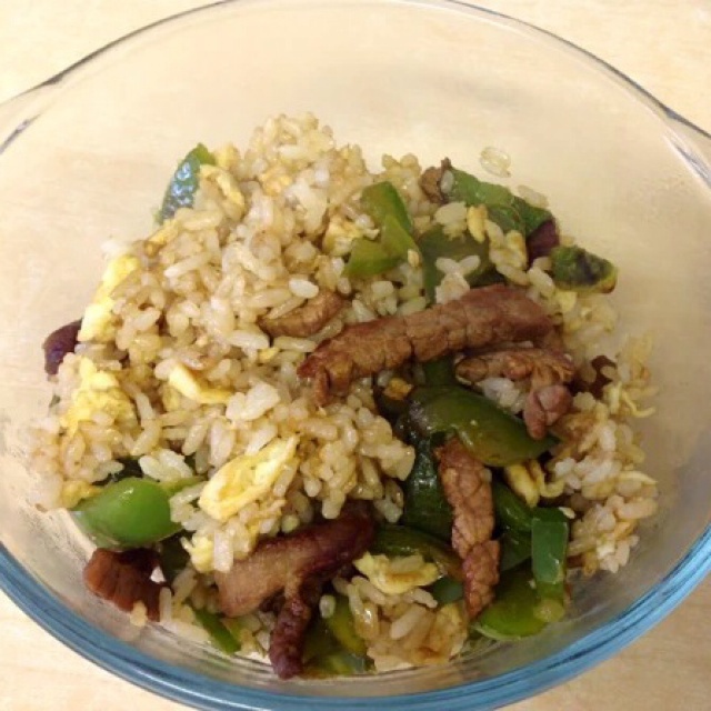 青椒炒肉蛋炒饭