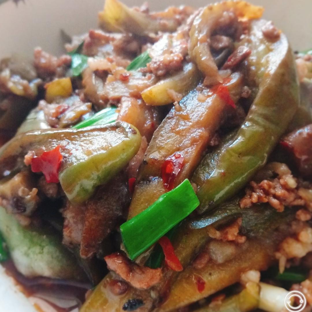 红烧肉沫茄子
