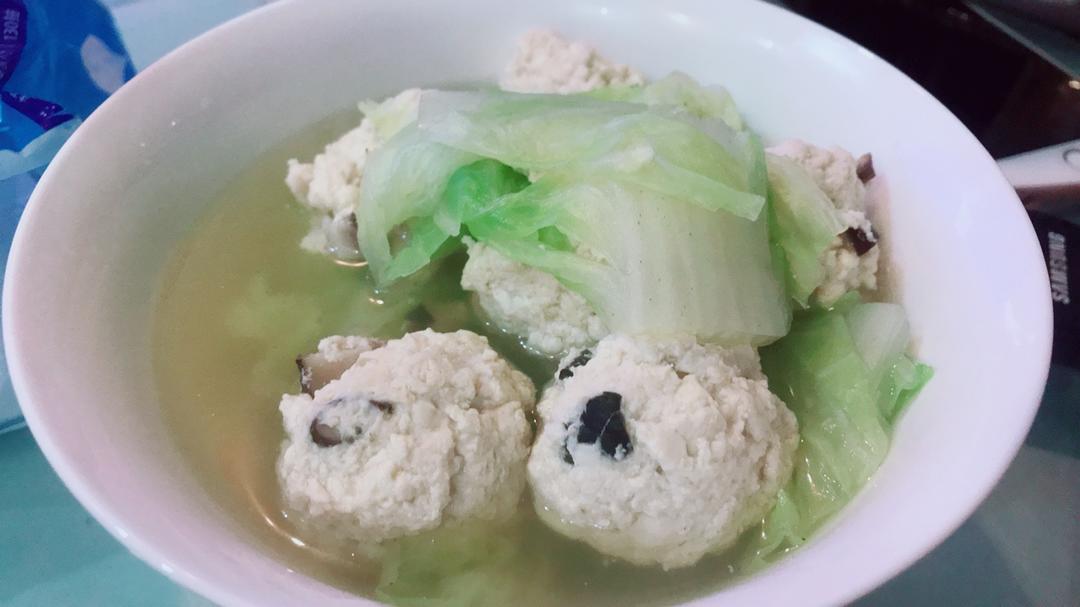 软绵绵的鸡肉豆腐丸（无油）