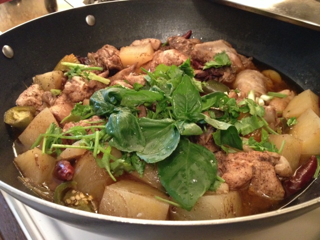 新疆大盘鸡（炒糖版）